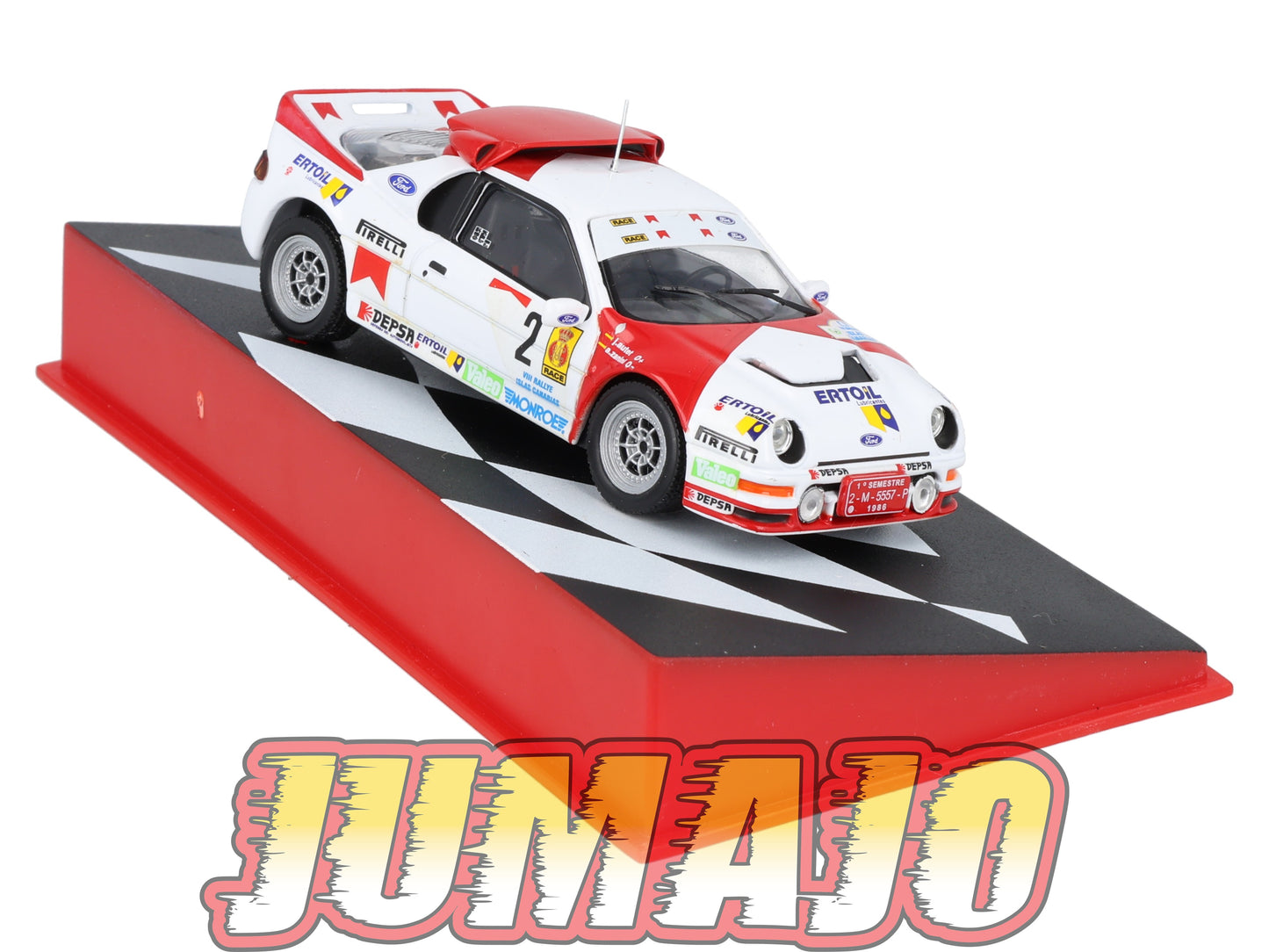 RSP36 Voiture Rallye Espagne 1/43 IXO Altaya : FORD RS 200 1986 #2 A.Zanini