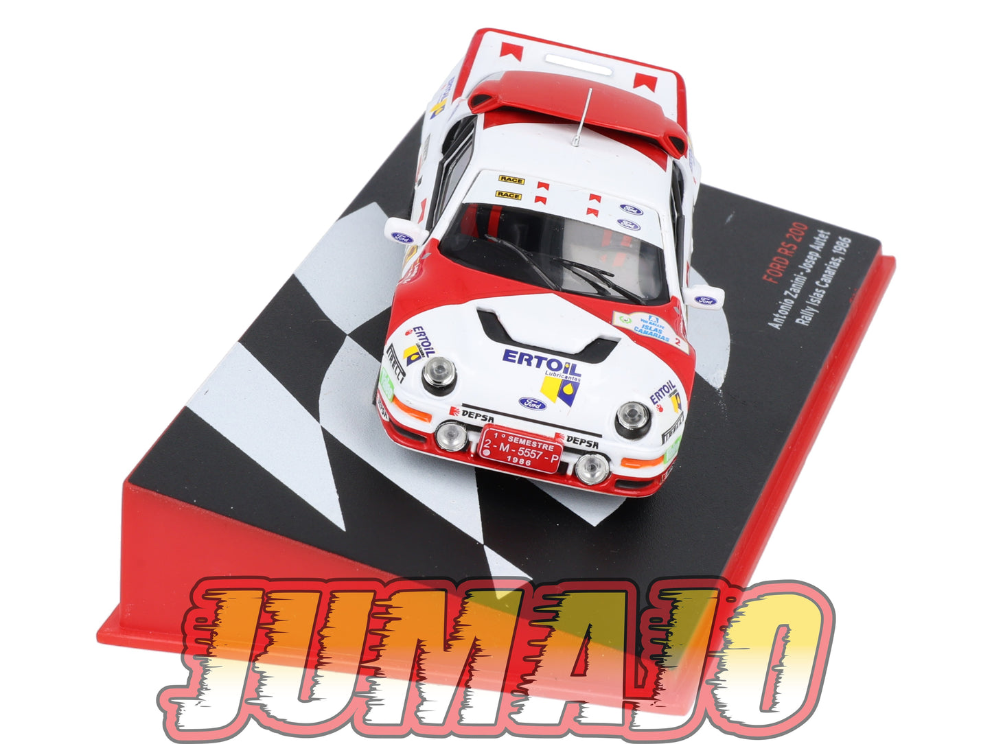 RSP36 Voiture Rallye Espagne 1/43 IXO Altaya : FORD RS 200 1986 #2 A.Zanini