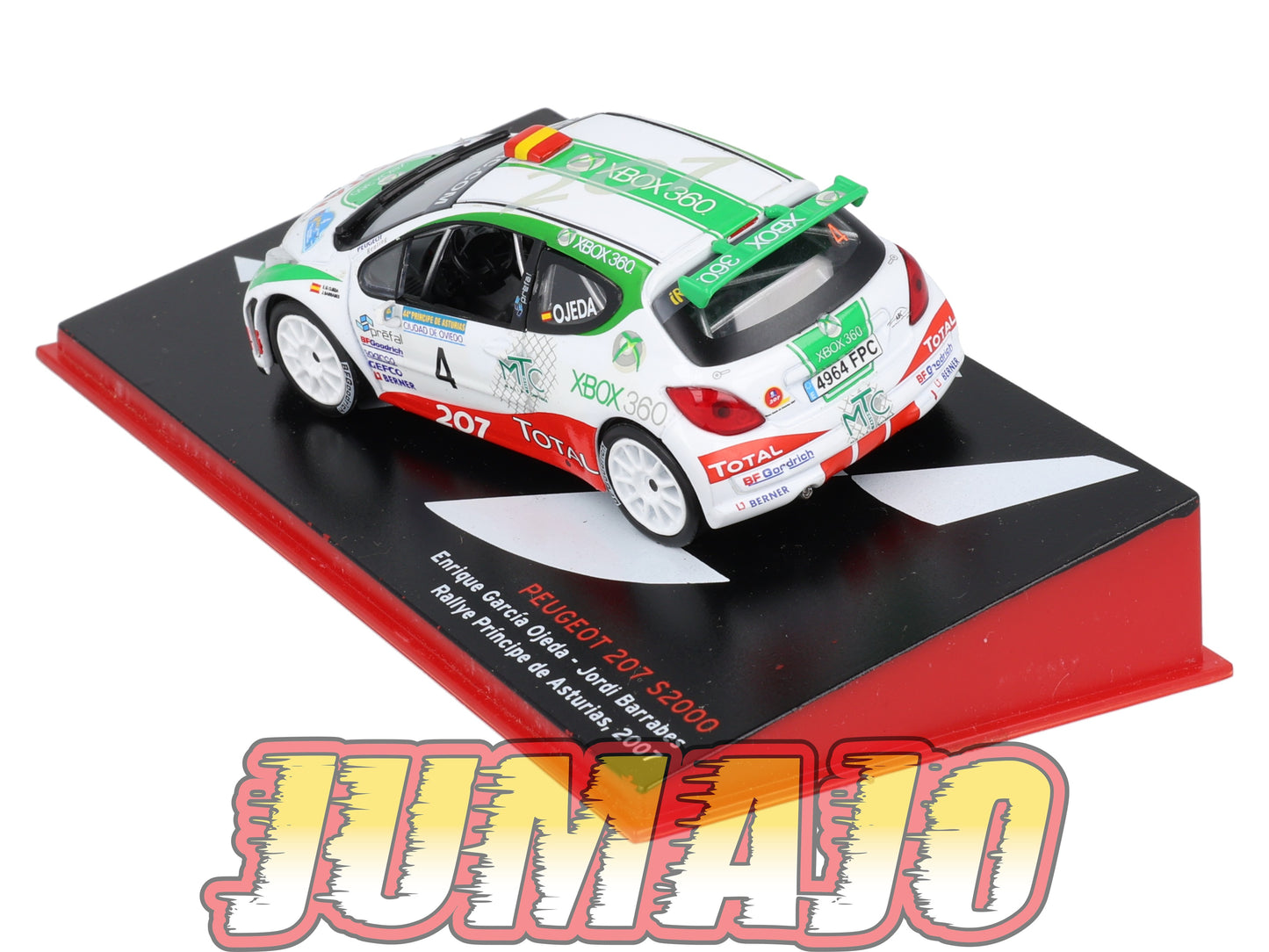 RSP406 Voiture Rallye Espagne 1/43 IXO Altaya : PEUGEOT 207 S2000 2007 #4 E.Ojeda