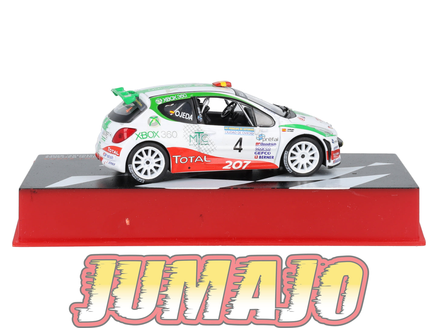 RSP406 Voiture Rallye Espagne 1/43 IXO Altaya : PEUGEOT 207 S2000 2007 #4 E.Ojeda