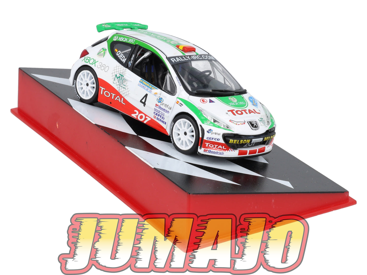 RSP406 Voiture Rallye Espagne 1/43 IXO Altaya : PEUGEOT 207 S2000 2007 #4 E.Ojeda