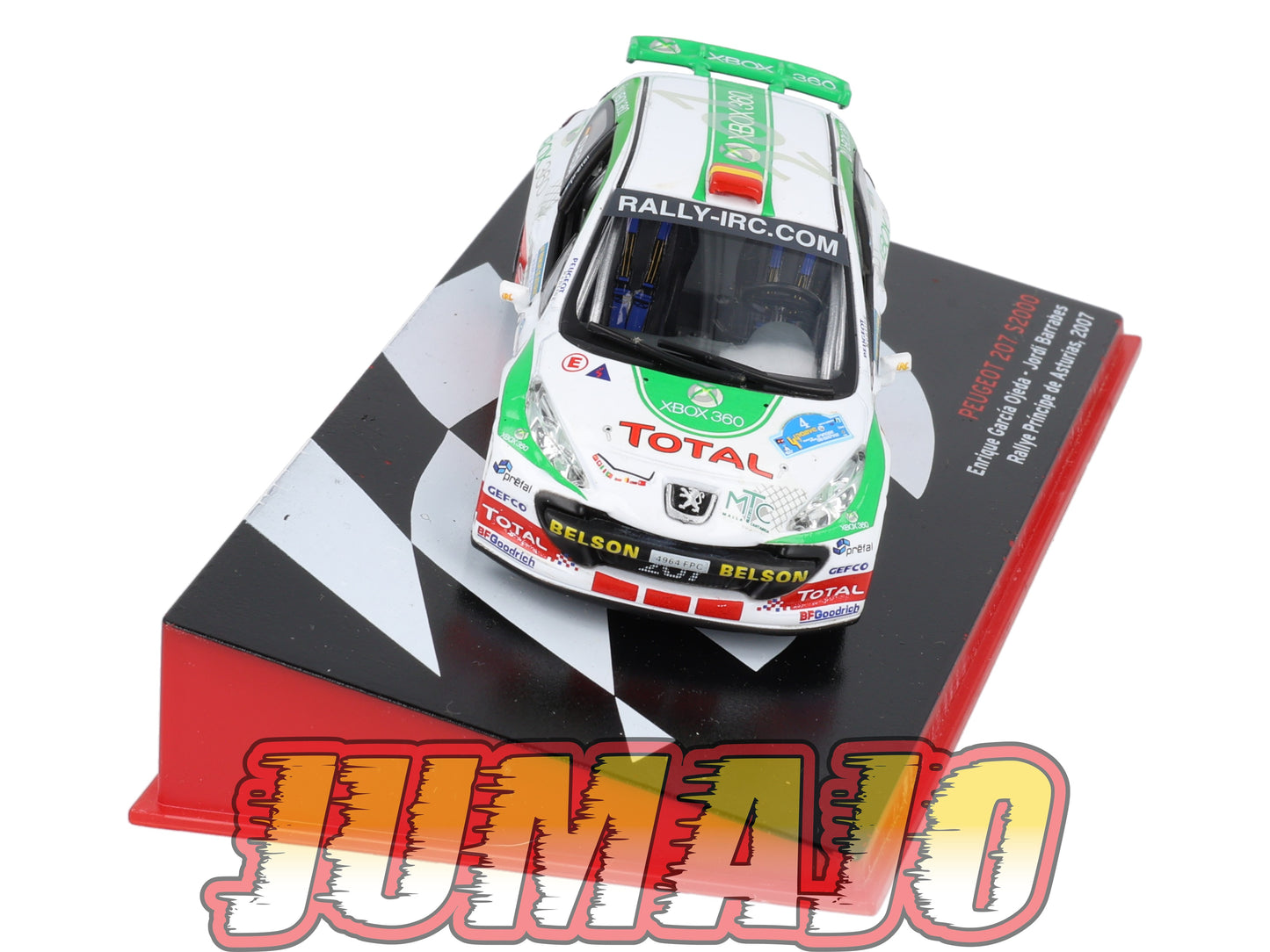 RSP406 Voiture Rallye Espagne 1/43 IXO Altaya : PEUGEOT 207 S2000 2007 #4 E.Ojeda