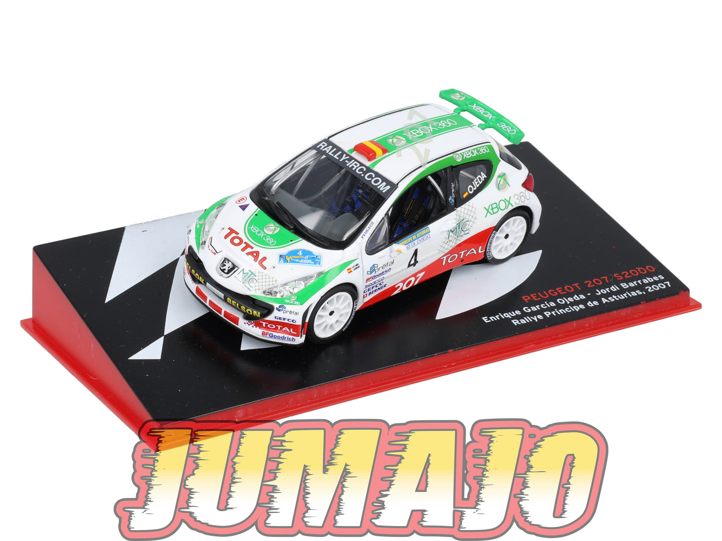 RSP406 Voiture Rallye Espagne 1/43 IXO Altaya : PEUGEOT 207 S2000 2007 #4 E.Ojeda
