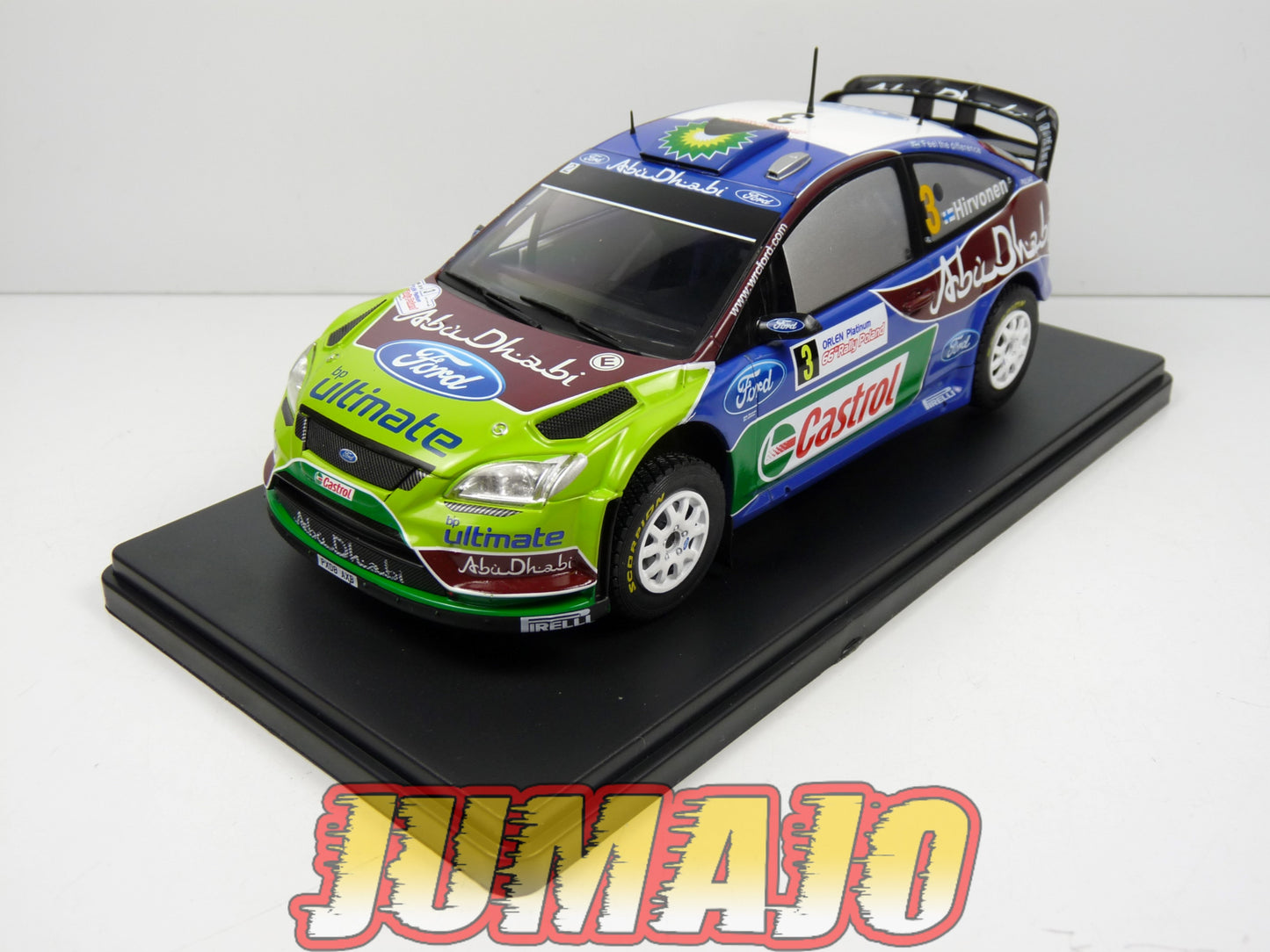 RVQ17 Voiture Rallye 1/24 SALVAT Models : FORD Focus RS WRC 2009 #3 Hirvonen