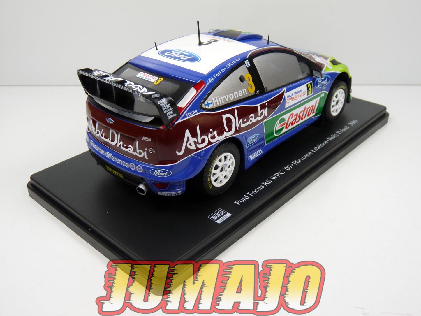 RVQ17 Voiture Rallye 1/24 SALVAT Models : FORD Focus RS WRC 2009 #3 Hirvonen