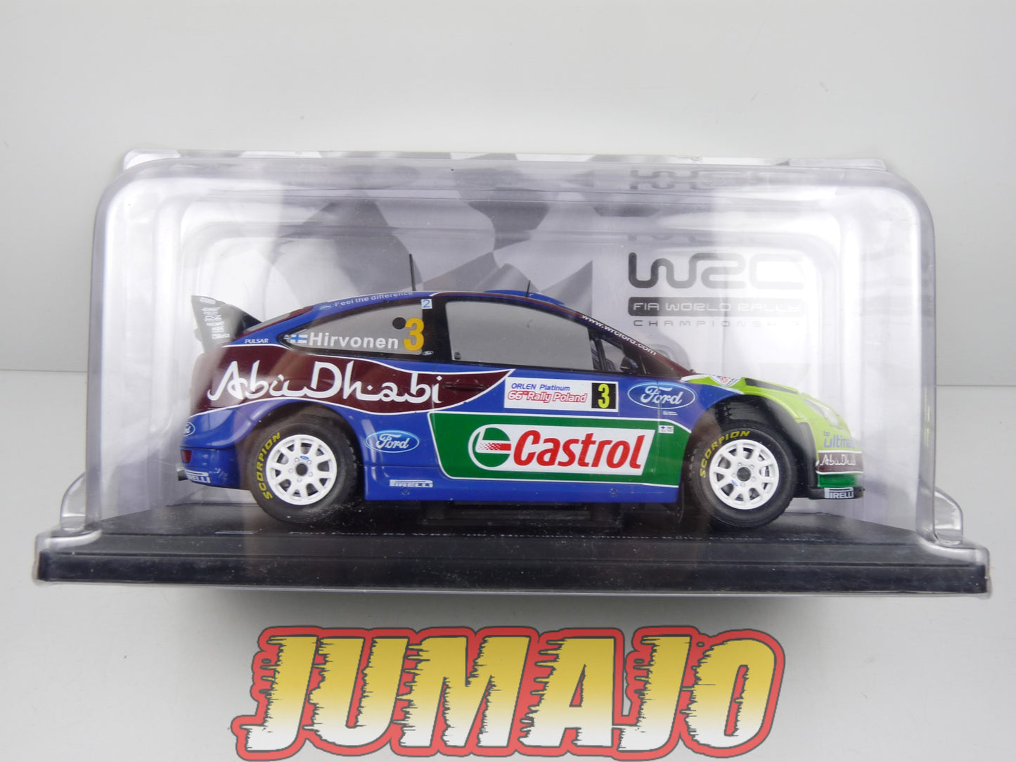 RVQ17 Voiture Rallye 1/24 SALVAT Models : FORD Focus RS WRC 2009 #3 Hirvonen
