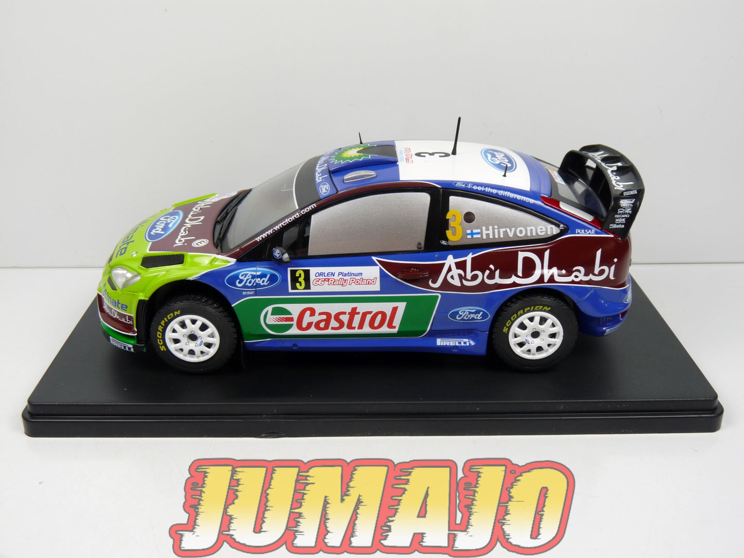 RVQ17 Voiture Rallye 1/24 SALVAT Models : FORD Focus RS WRC 2009 #3 Hirvonen