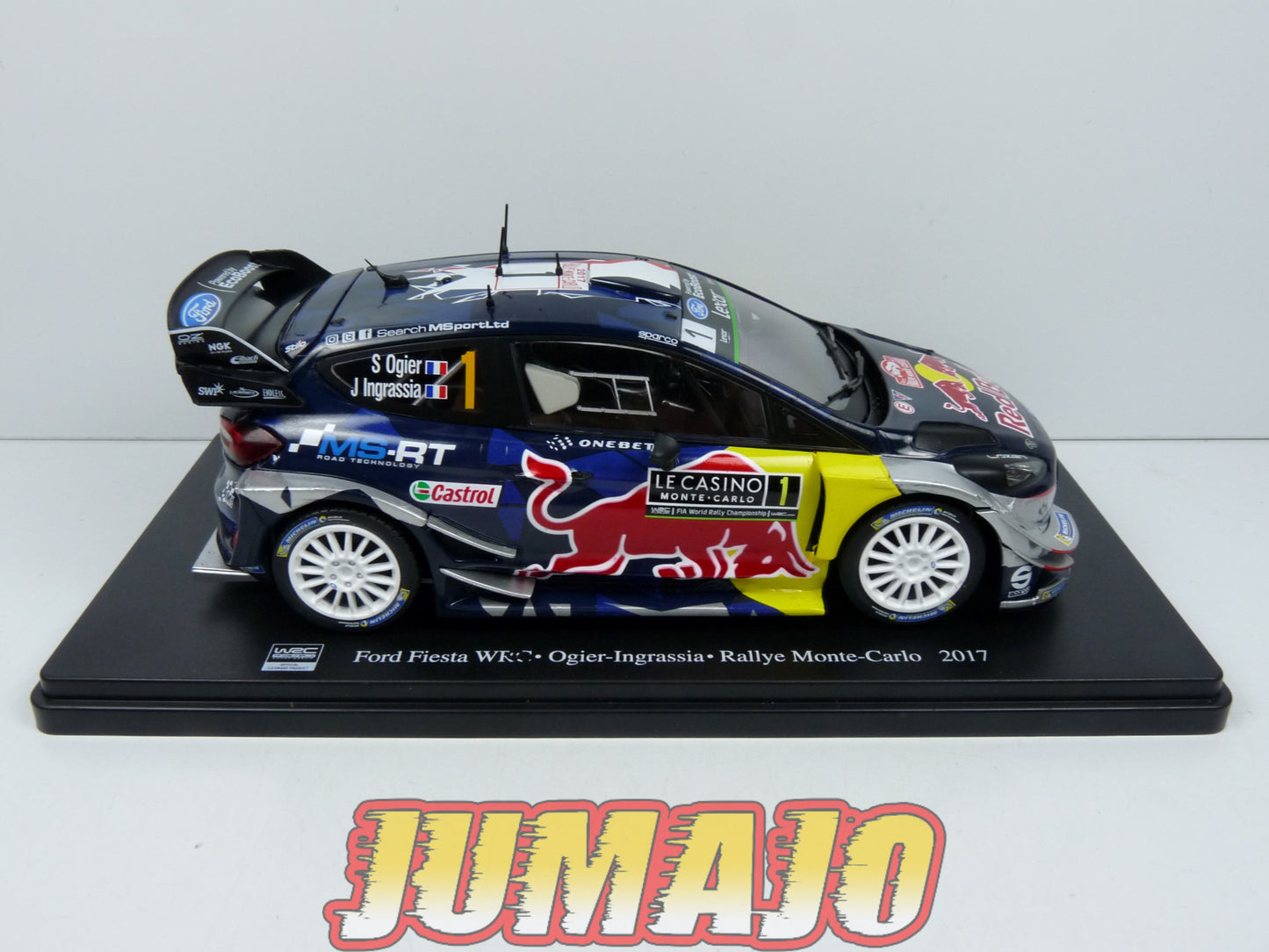 RVQ2 Voiture Rallye 1/24 SALVAT Models : Ford Fiesta WRC Ogier-Ingrassia 2017 #1