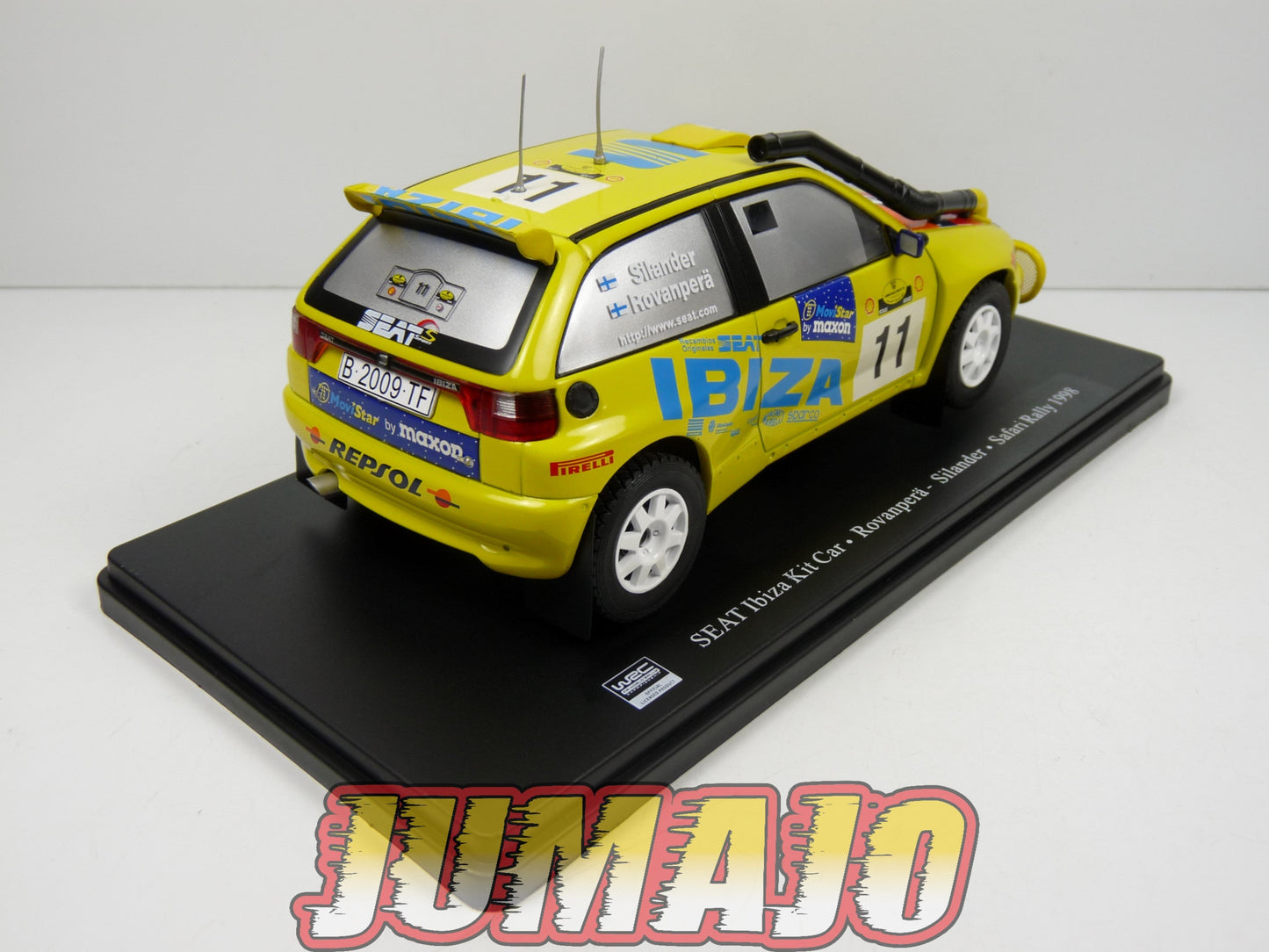 RVQ43 Voiture Rallye 1/24 SALVAT Models : SEAT Ibiza Kit Car 1998 #11 Rovanpera