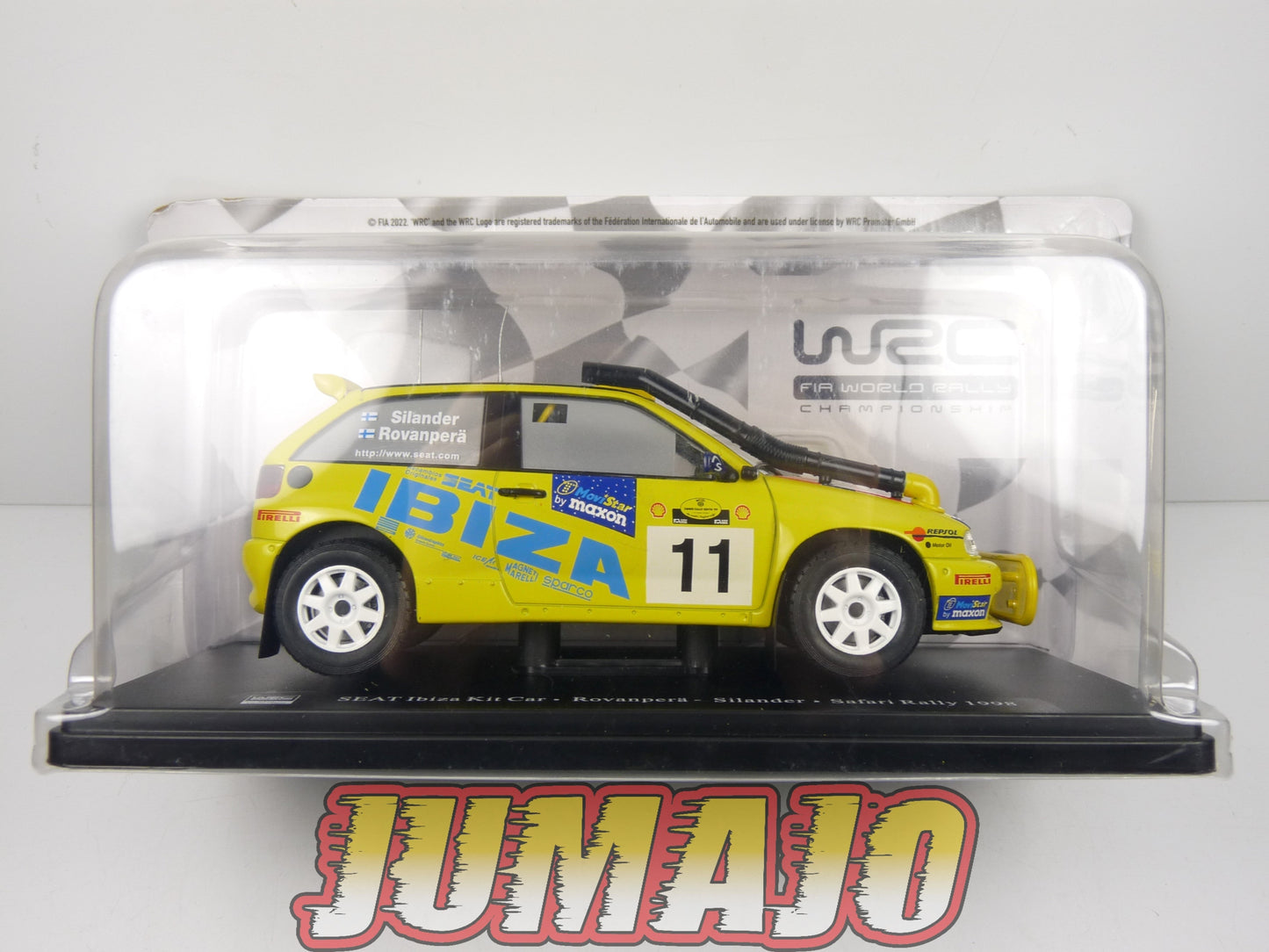 RVQ43 Voiture Rallye 1/24 SALVAT Models : SEAT Ibiza Kit Car 1998 #11 Rovanpera
