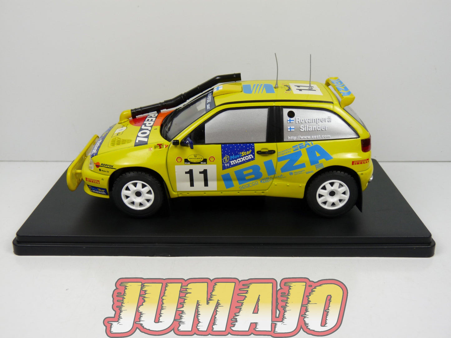 RVQ43 Voiture Rallye 1/24 SALVAT Models : SEAT Ibiza Kit Car 1998 #11 Rovanpera