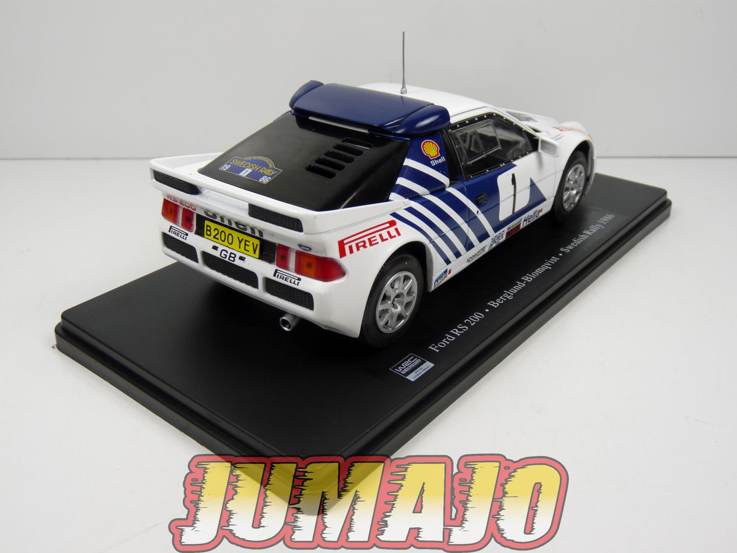 RVQ46 Voiture Rallye 1/24 SALVAT Models : FORD RS200 1986 #1 Berglund Blomqvist