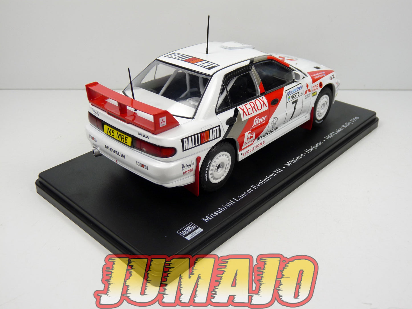 RVQ47 Voiture Rallye 1/24 SALVAT Models : MITSUBISHI Lancer Evo III 1996 #7 Makinen