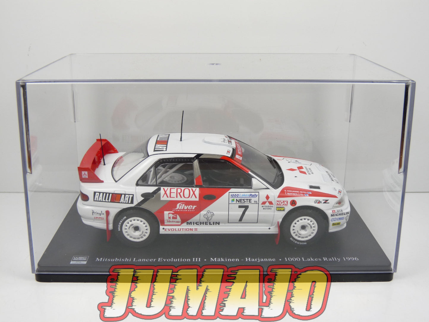 RVQ47 Voiture Rallye 1/24 SALVAT Models : MITSUBISHI Lancer Evo III 1996 #7 Makinen