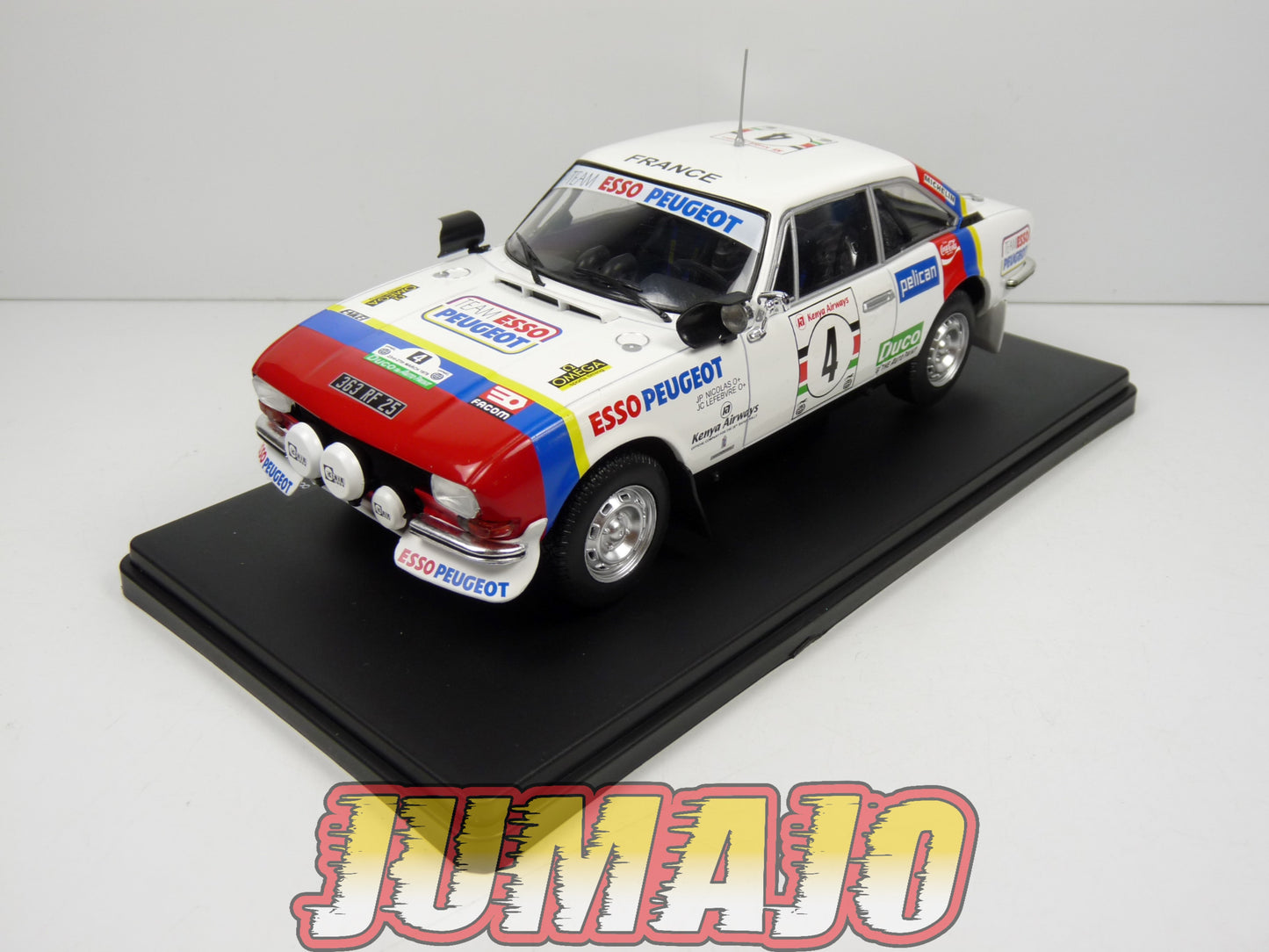 RVQ48 Voiture Rallye 1/24 SALVAT Models : PEUGEOT 504 V6 Coupé 1978 #4 Nicolas