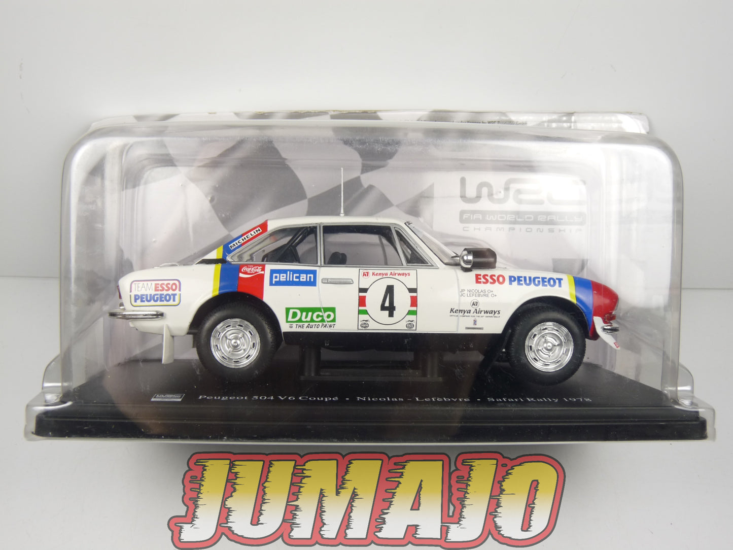 RVQ48 Voiture Rallye 1/24 SALVAT Models : PEUGEOT 504 V6 Coupé 1978 #4 Nicolas