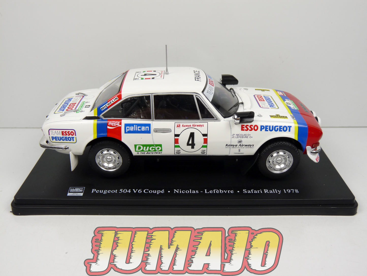 RVQ48 Voiture Rallye 1/24 SALVAT Models : PEUGEOT 504 V6 Coupé 1978 #4 Nicolas