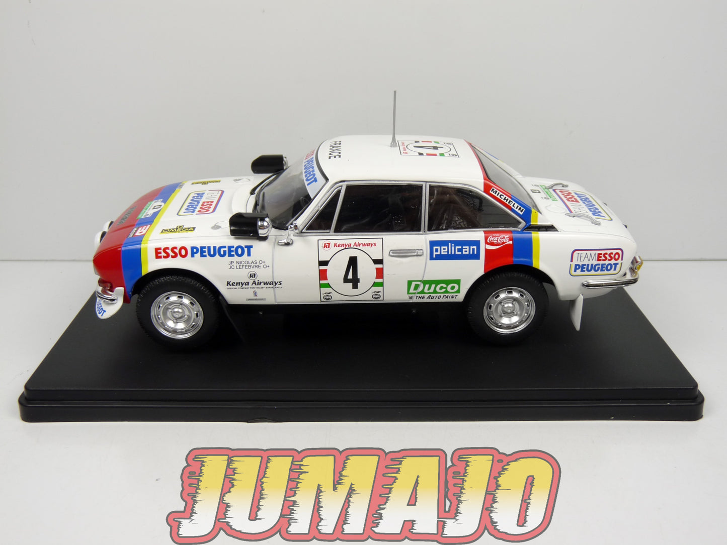RVQ48 Voiture Rallye 1/24 SALVAT Models : PEUGEOT 504 V6 Coupé 1978 #4 Nicolas