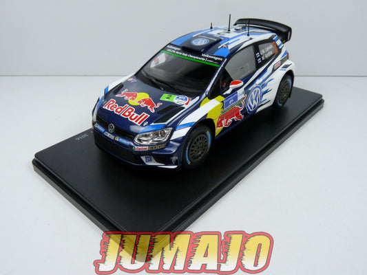 RVQ4 Voiture Rallye 1/24 SALVAT Models : VOLKSWAGEN Polo R 2016 #2 Latvala-Anttila