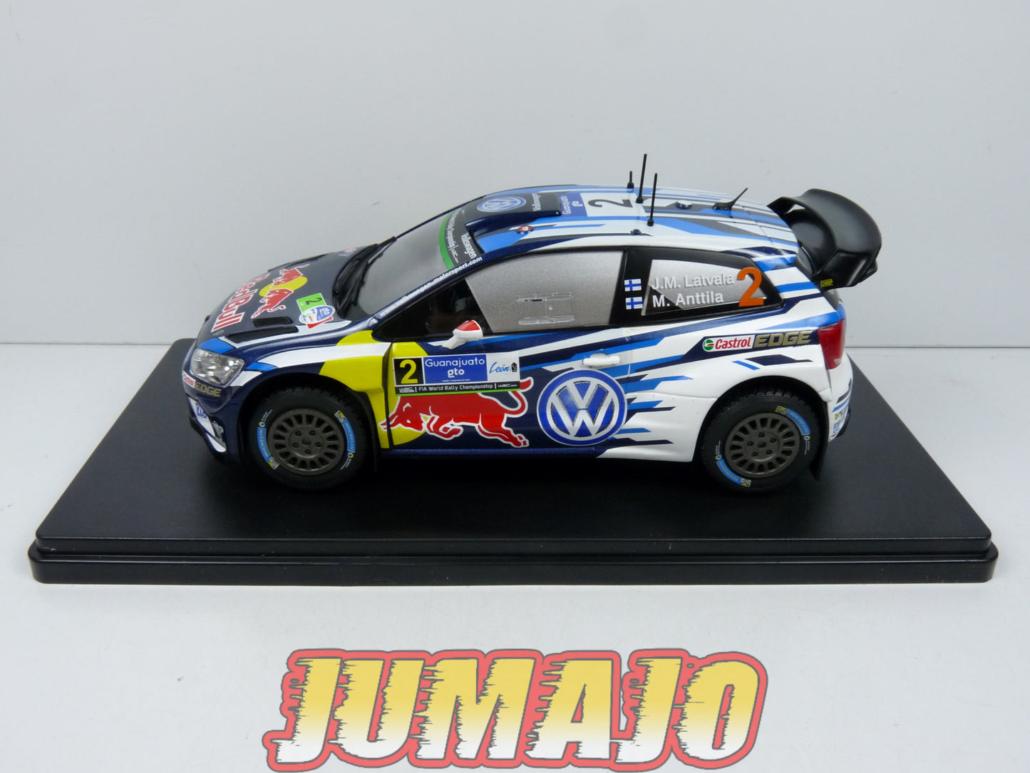 RVQ4 Voiture Rallye 1/24 SALVAT Models : VOLKSWAGEN Polo R 2016 #2 Latvala-Anttila