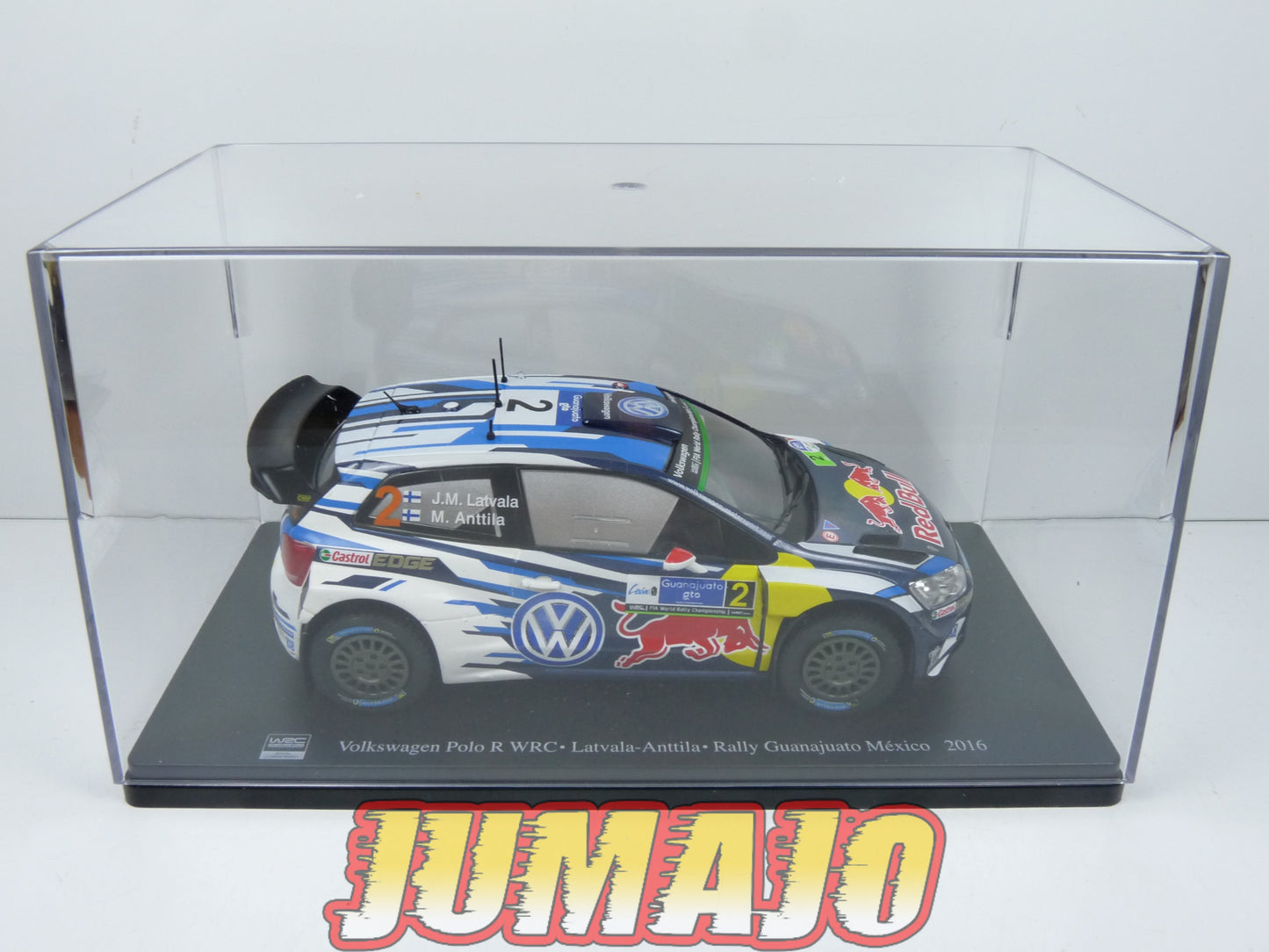 RVQ4 Voiture Rallye 1/24 SALVAT Models : VOLKSWAGEN Polo R 2016 #2 Latvala-Anttila