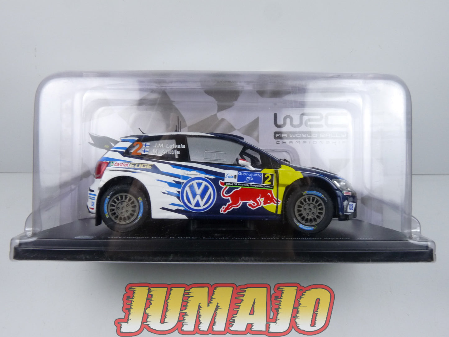 RVQ4 Voiture Rallye 1/24 SALVAT Models : VOLKSWAGEN Polo R 2016 #2 Latvala-Anttila