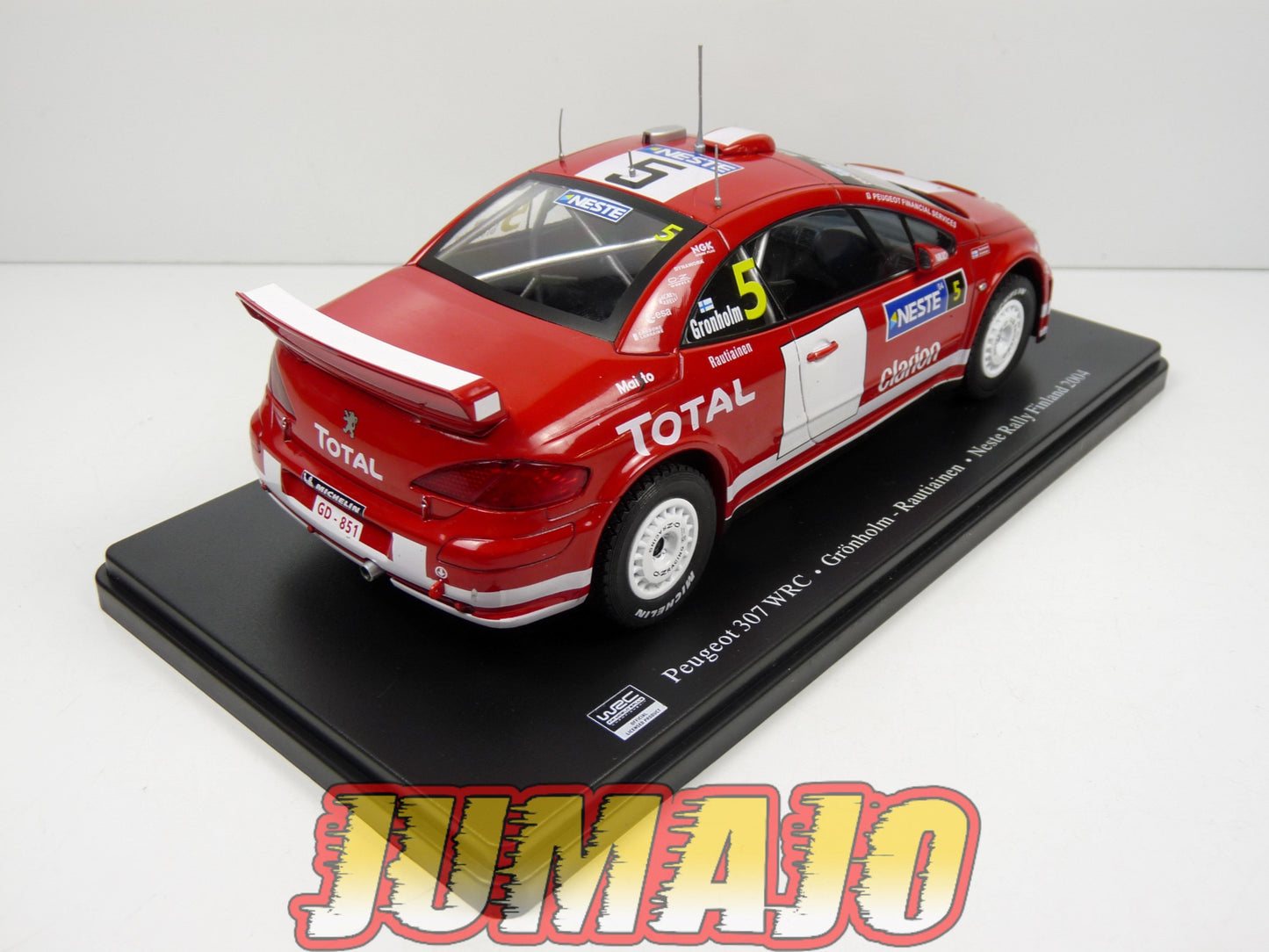 RVQ50 Voiture Rallye 1/24 SALVAT Models : PEUGEOT 307 WRC 2004 #5 Gronholm