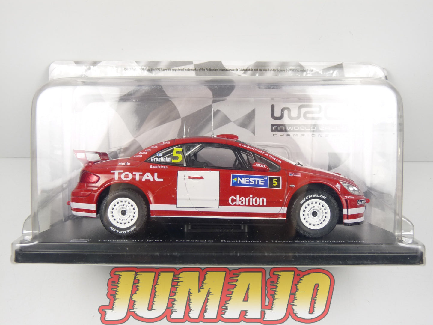 RVQ50 Voiture Rallye 1/24 SALVAT Models : PEUGEOT 307 WRC 2004 #5 Gronholm