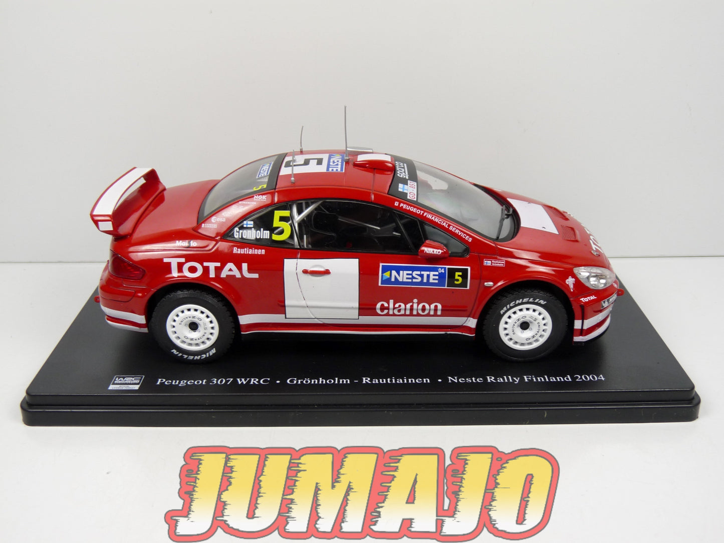 RVQ50 Voiture Rallye 1/24 SALVAT Models : PEUGEOT 307 WRC 2004 #5 Gronholm