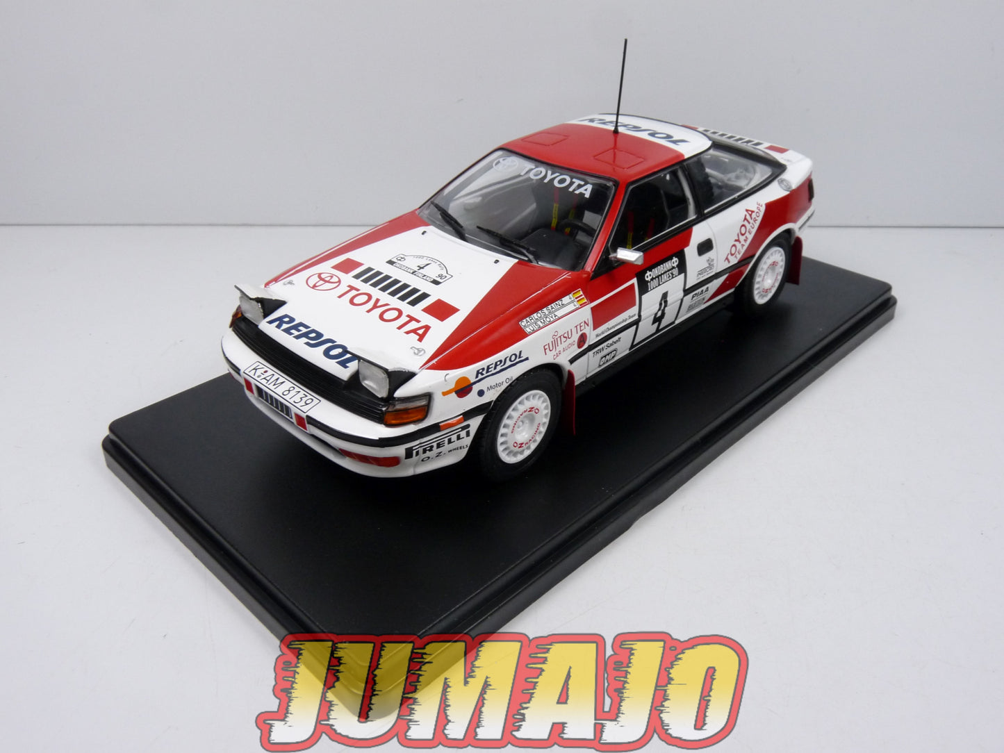 RVQ5 Voiture Rallye 1/24 SALVAT Models : TOYOTA Celica GT-4 1990 #4 Sainz-Moya