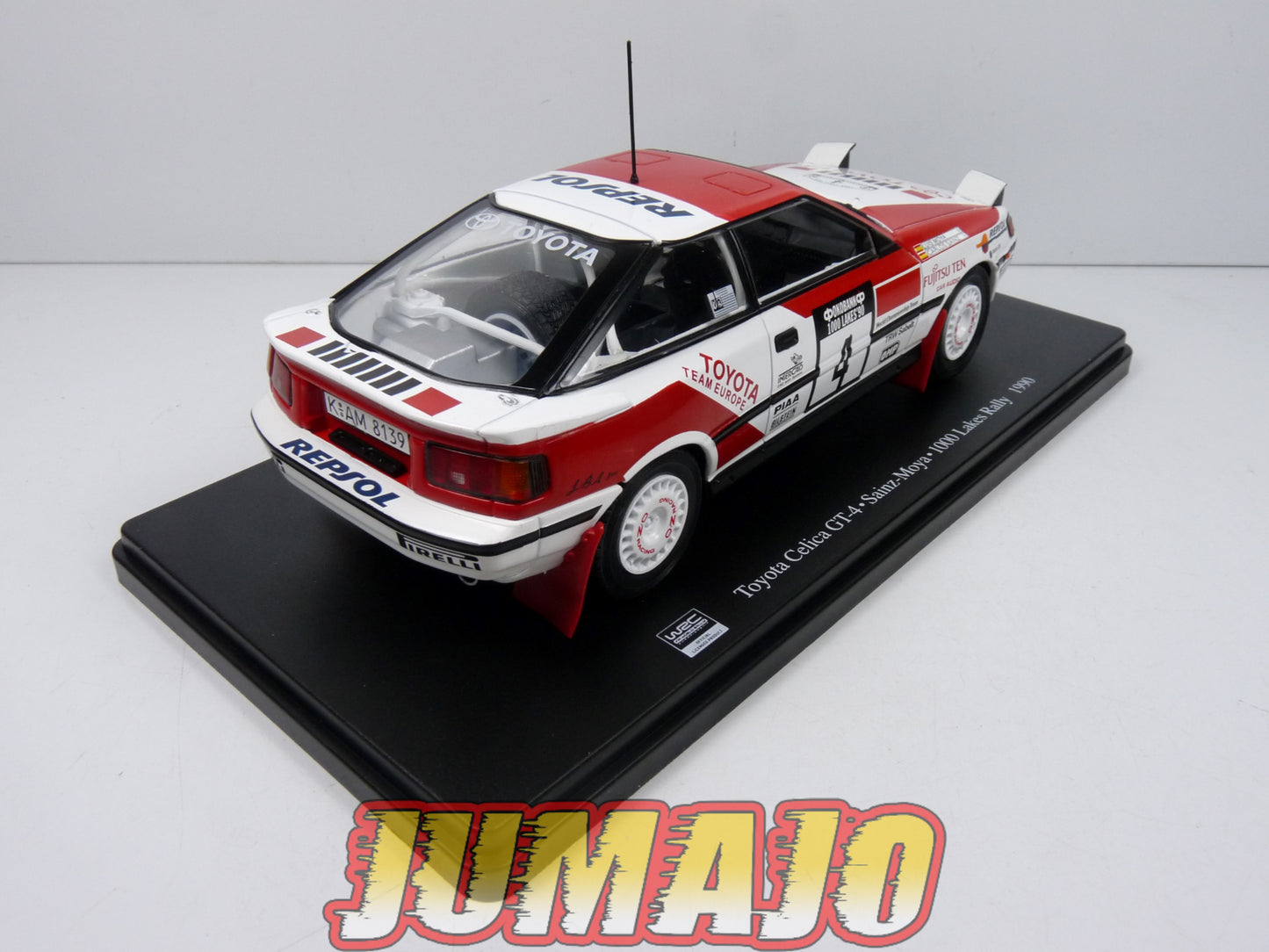 RVQ5 Voiture Rallye 1/24 SALVAT Models : TOYOTA Celica GT-4 1990 #4 Sainz-Moya