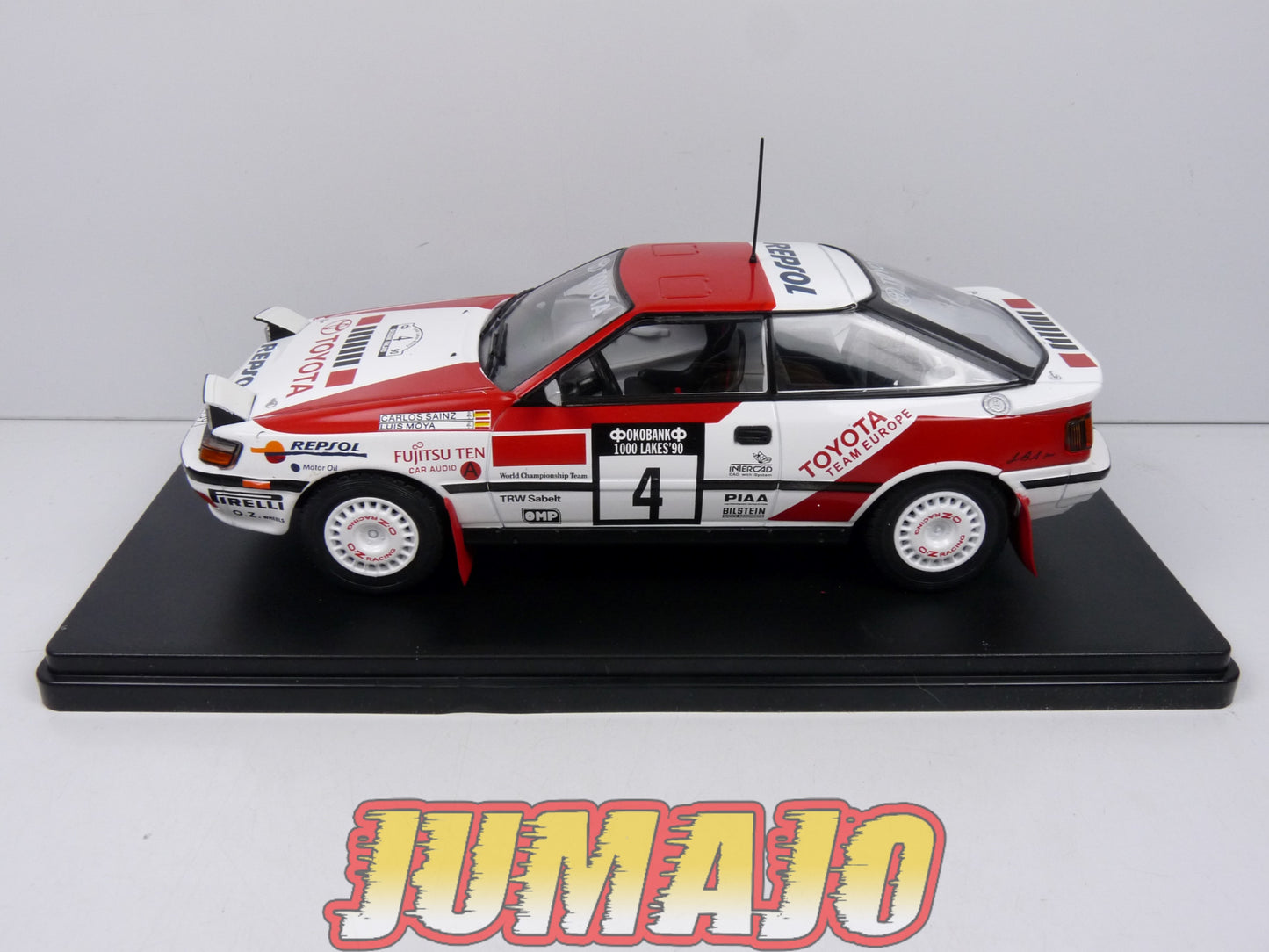 RVQ5 Voiture Rallye 1/24 SALVAT Models : TOYOTA Celica GT-4 1990 #4 Sainz-Moya
