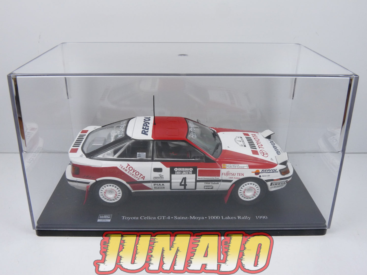 RVQ5 Voiture Rallye 1/24 SALVAT Models : TOYOTA Celica GT-4 1990 #4 Sainz-Moya