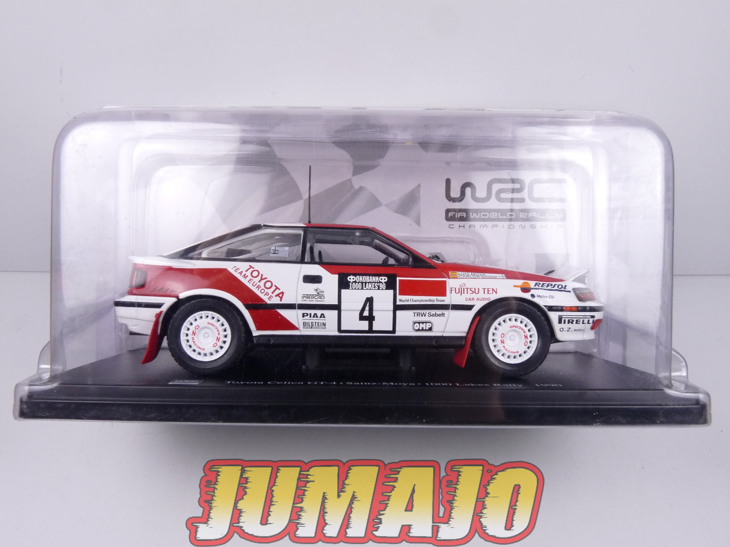 RVQ5 Voiture Rallye 1/24 SALVAT Models : TOYOTA Celica GT-4 1990 #4 Sainz-Moya