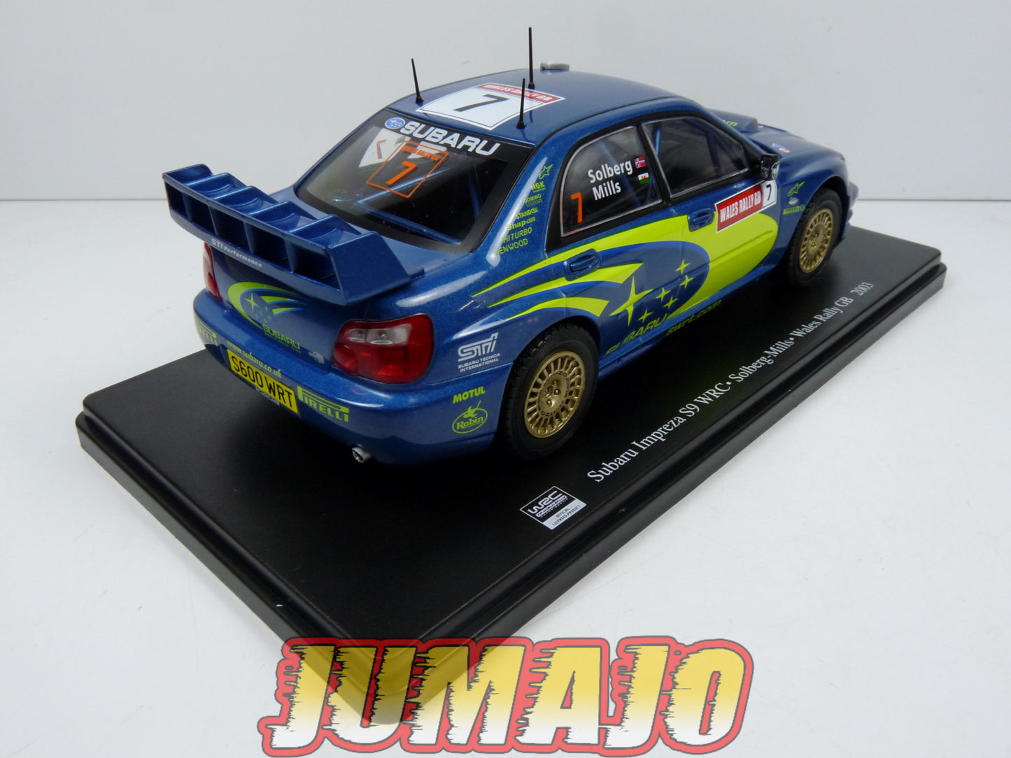 RVQ6 Voiture Rallye 1/24 SALVAT Models : SUBARU Impreza S9 WRC 2003 #7 Solberg-Mills