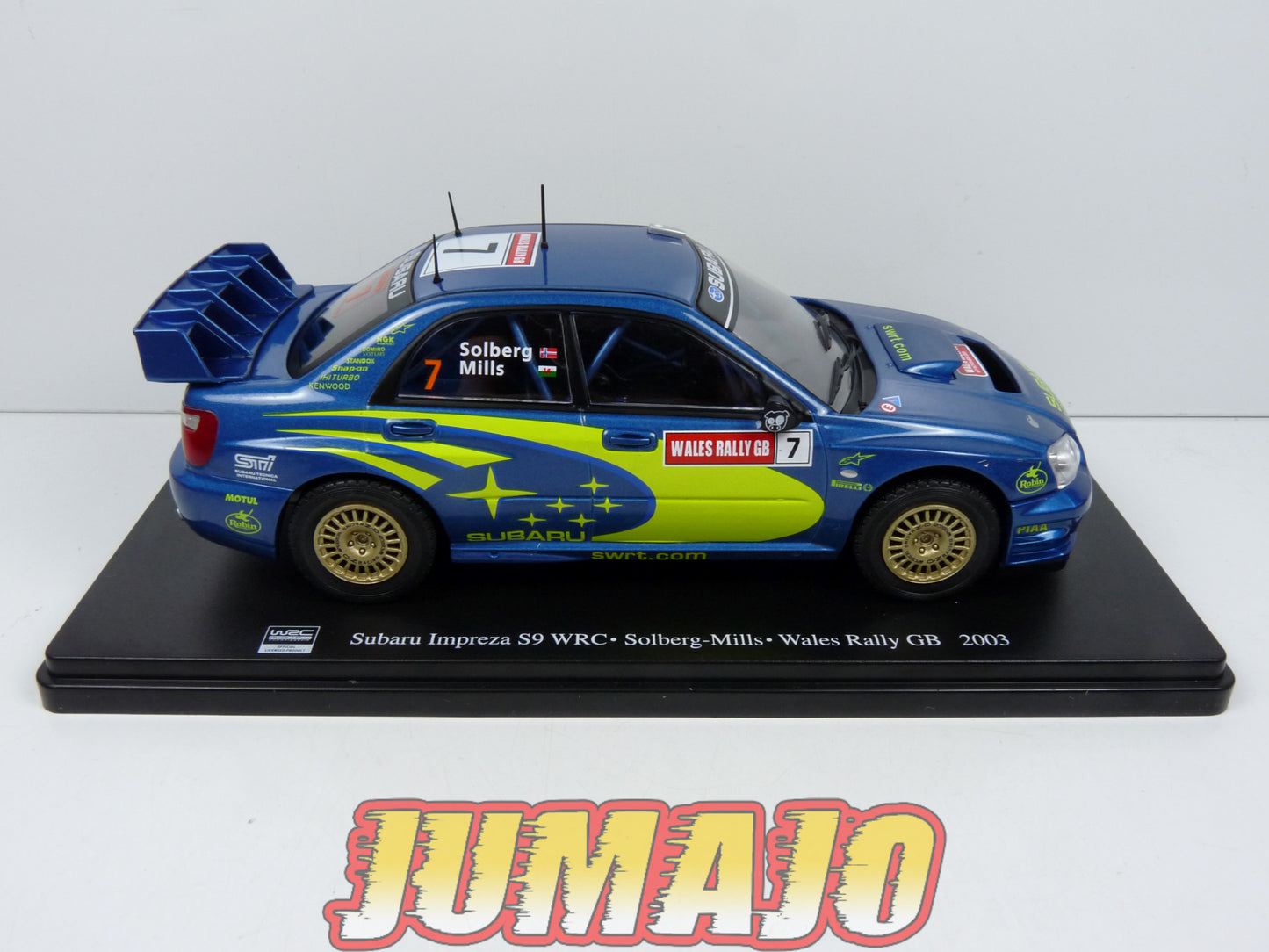 RVQ6 Voiture Rallye 1/24 SALVAT Models : SUBARU Impreza S9 WRC 2003 #7 Solberg-Mills