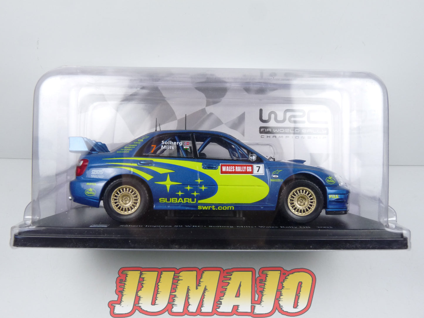 RVQ6 Voiture Rallye 1/24 SALVAT Models : SUBARU Impreza S9 WRC 2003 #7 Solberg-Mills