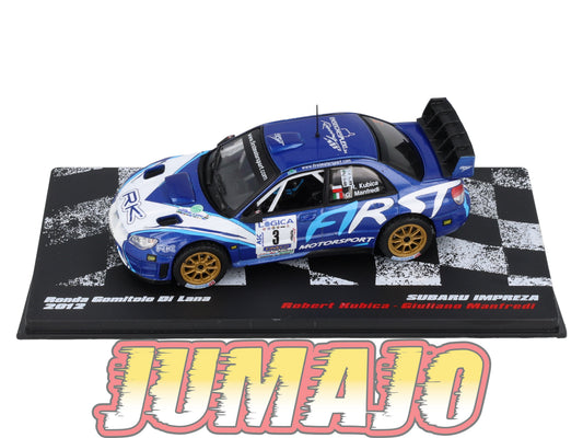 RVR11 1/18 Altaya Rallye GOMITOLO DI LANA 2012 SUBARU IMPREZA #3 Robert Kubica