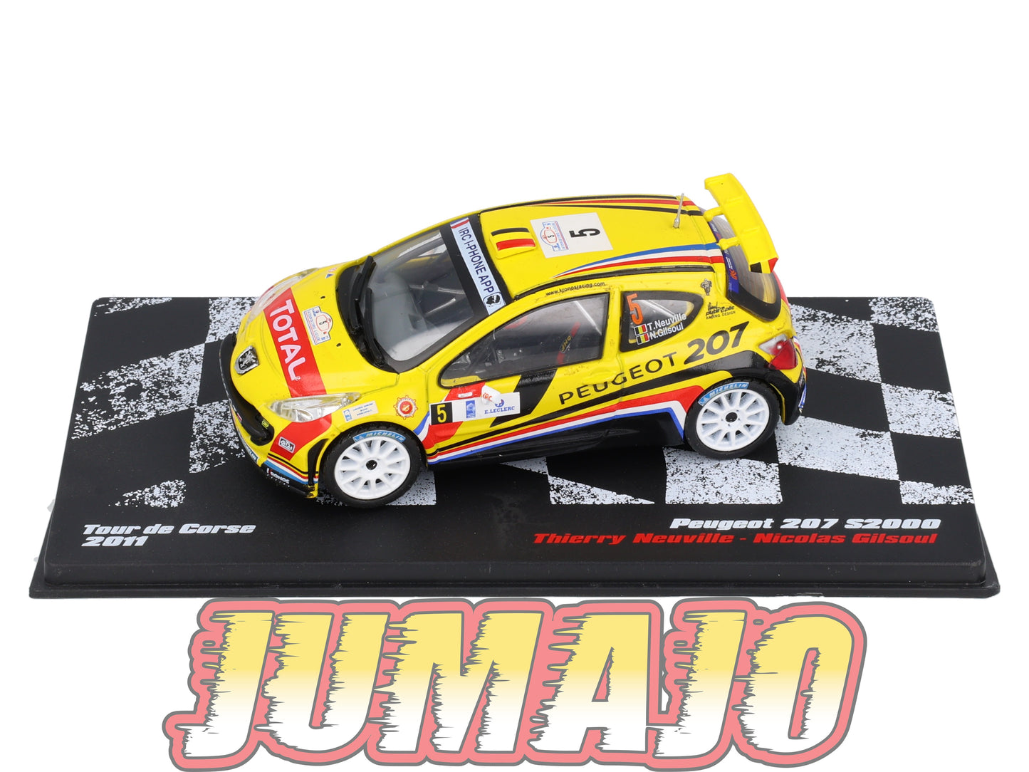RVR18 1/43 Altaya Vainqueurs rallye : PEUGEOT 207 S2000 2011 #5 T.Neuville