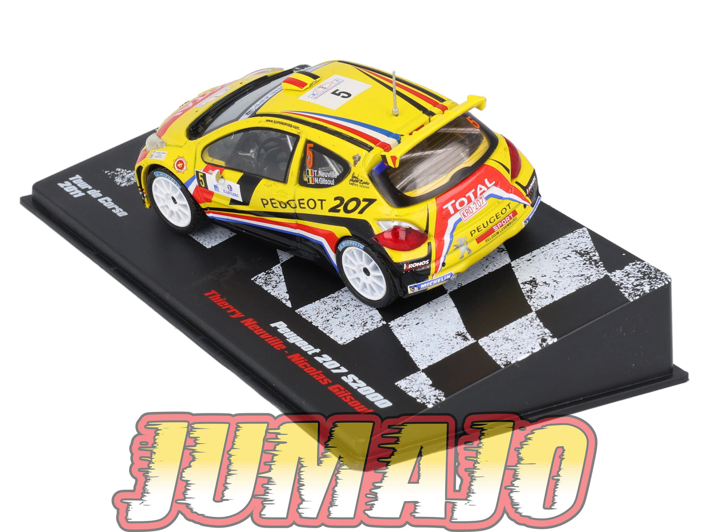 RVR18 1/43 Altaya Vainqueurs rallye : PEUGEOT 207 S2000 2011 #5 T.Neuville