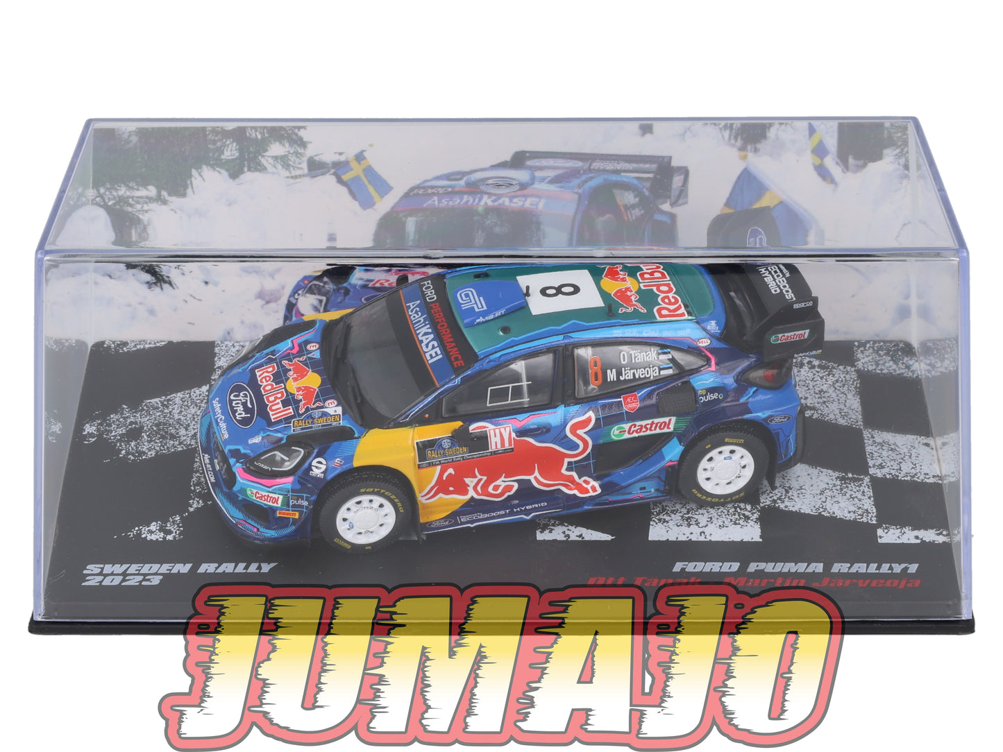 RVR19 1/43 Altaya Vainqueurs rallye : FORD Puma Rally1 2023 #8 O.Tanak