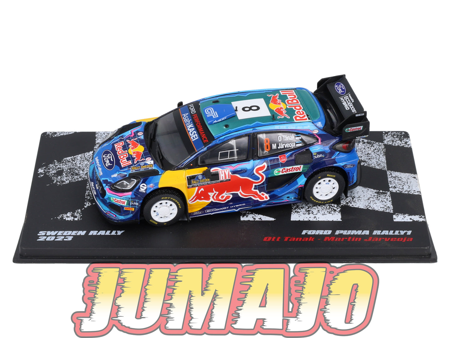 RVR19 1/43 Altaya Vainqueurs rallye : FORD Puma Rally1 2023 #8 O.Tanak