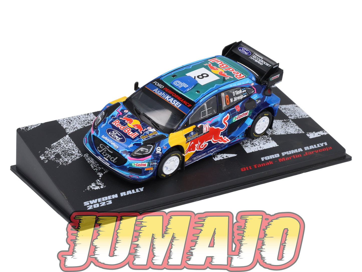 RVR19 1/43 Altaya Vainqueurs rallye : FORD Puma Rally1 2023 #8 O.Tanak