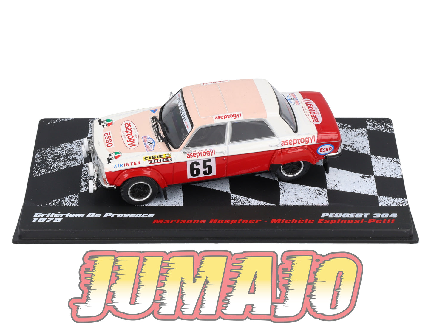 RVR27 1/43 Altaya Vainqueurs rallye : PEUGEOT 304 1975 #65 M.Hoepfner