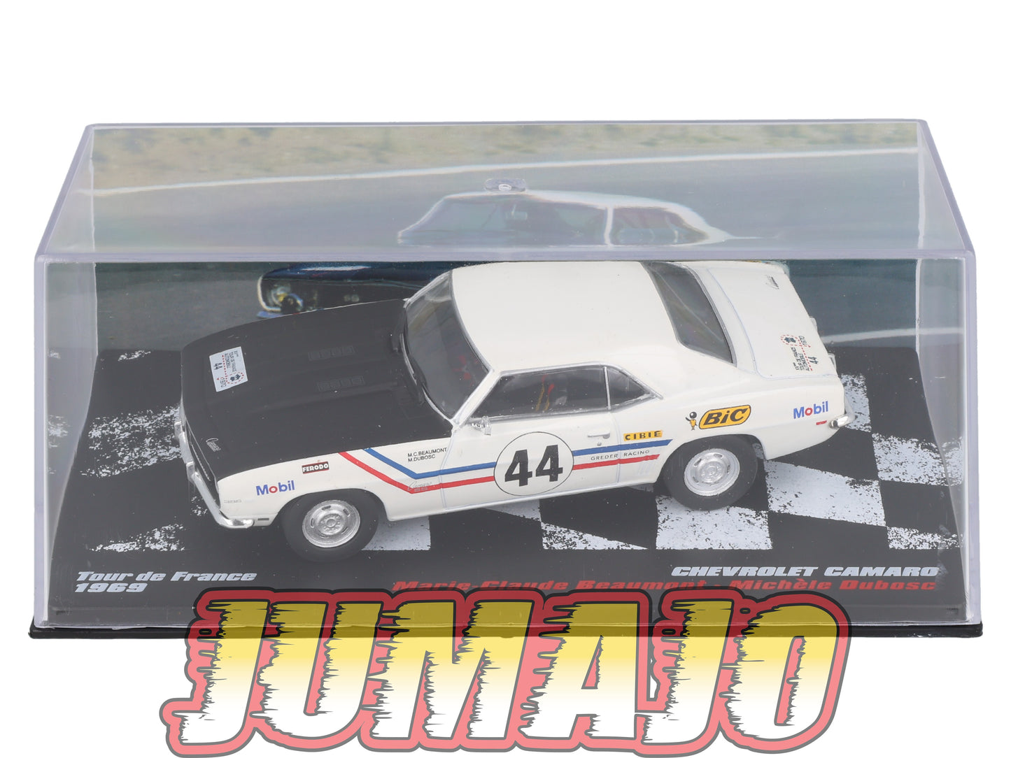 RVR29 1/43 Altaya Vainqueurs rallye : CHEVROLET Camaro 1969 #44 M-C.Beaumont