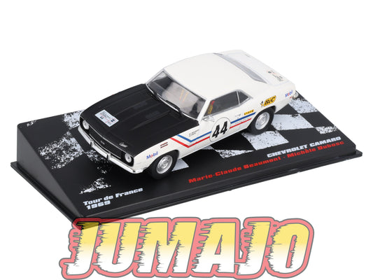RVR29 1/43 Altaya Vainqueurs rallye : CHEVROLET Camaro 1969 #44 M-C.Beaumont