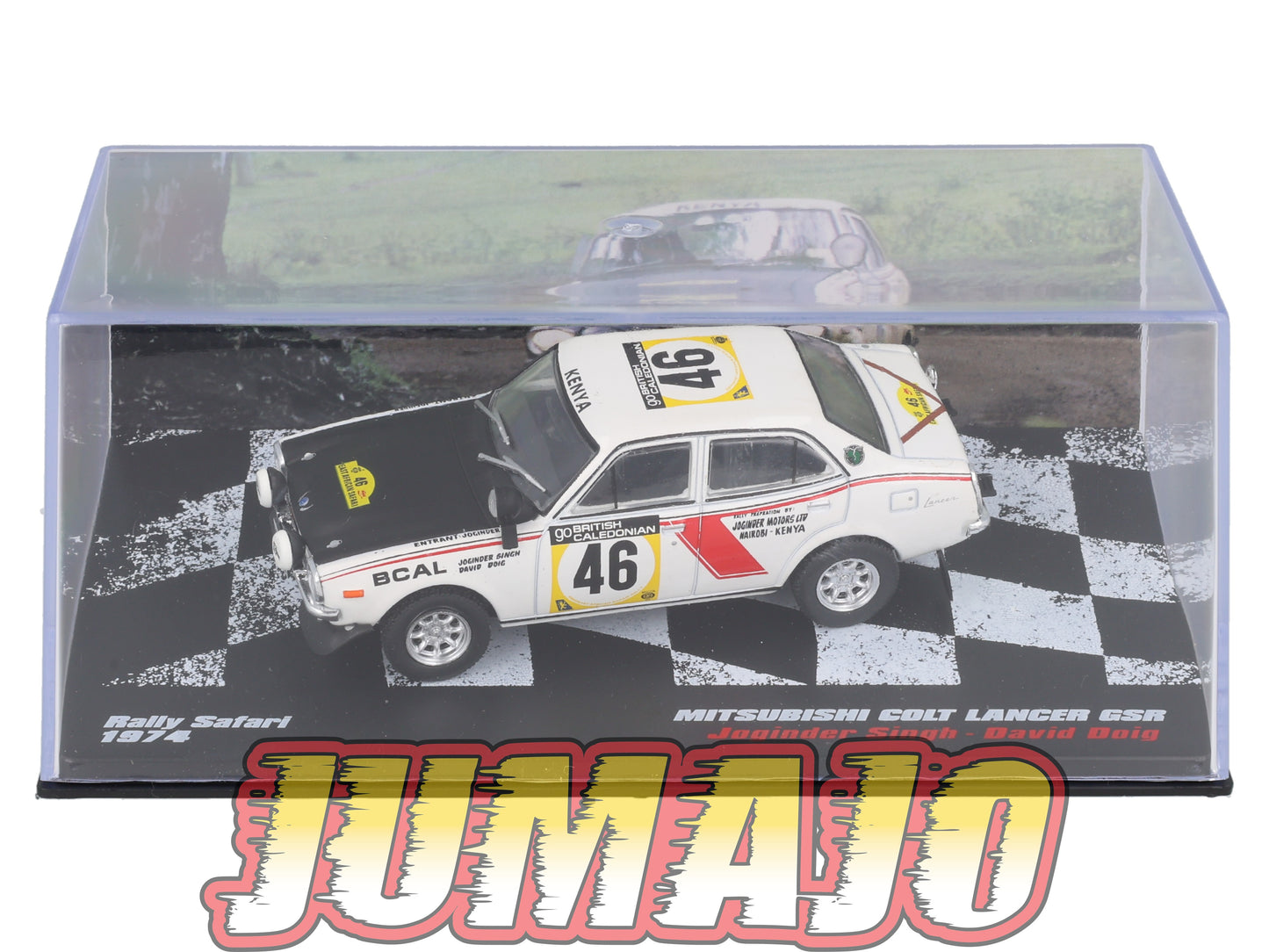 RVR31 1/43 Altaya Vainqueurs rallye : MITSUBISHI Colt Lancer GSR 1974 #46 J.Singh