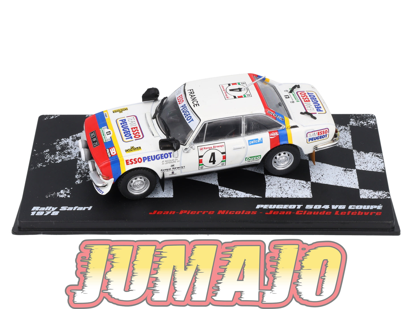 RVR37 1/43 Altaya Vainqueurs rallye : PEUGEOT 504 V6 Coupé 1978 #4 J-P.Nicolas