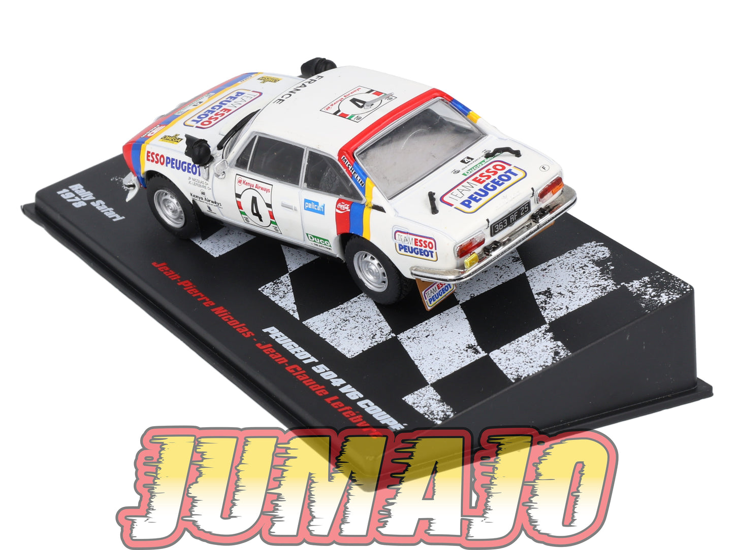 RVR37 1/43 Altaya Vainqueurs rallye : PEUGEOT 504 V6 Coupé 1978 #4 J-P.Nicolas