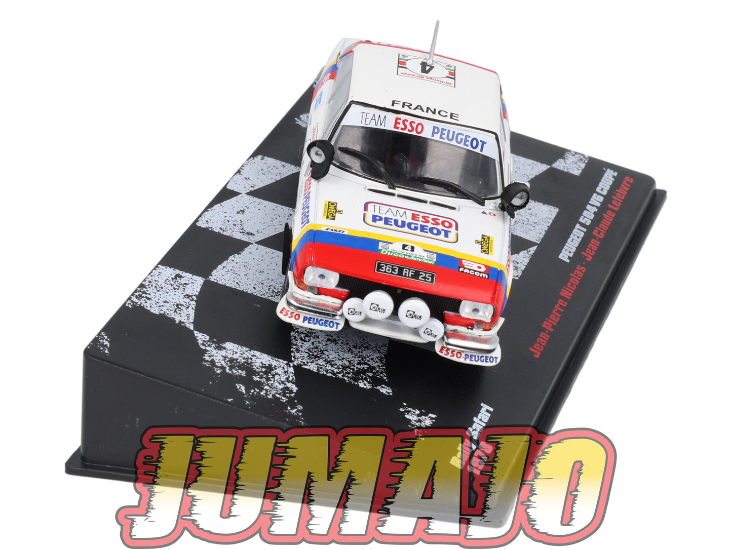 RVR37 1/43 Altaya Vainqueurs rallye : PEUGEOT 504 V6 Coupé 1978 #4 J-P.Nicolas